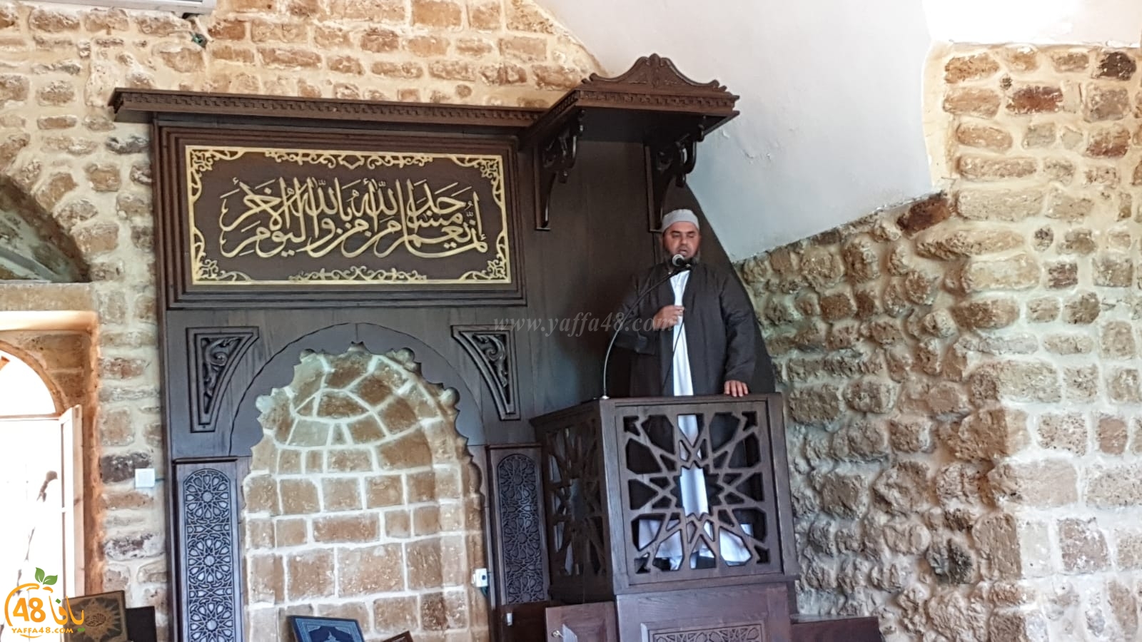  فيديو: خطبة وصلاة الجمعة من مسجد البحر في مدينة يافا 